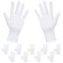 Rovtop White Gloves - 20Pcs/10Pairs White Gloves, Gloves Comfortable and Large for Silver Coin Jewelry Inspection, Cosmetic Moisturizing Eczema Hand Spa Rovtop