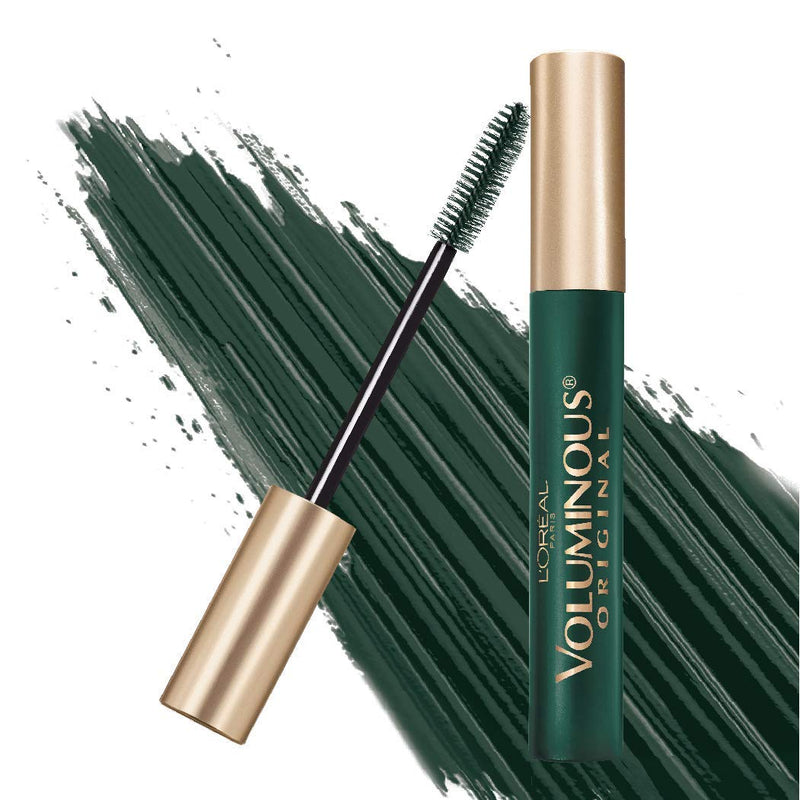 L'Oreal Paris Makeup Voluminous Original Washable Bold Eye Mascara, Deep Green, 0.27 Fl Oz L'Oreal Paris