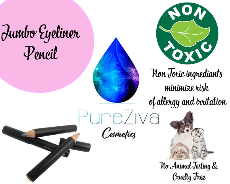 Pure Ziva Shimmering Metallic Baroque Golden Gold Brown Red Copper Smudge Jumbo Chunky Eyeliner Eyeshadow Crayon Pencil, No Animal Testing & Cruelty Free Pure Ziva