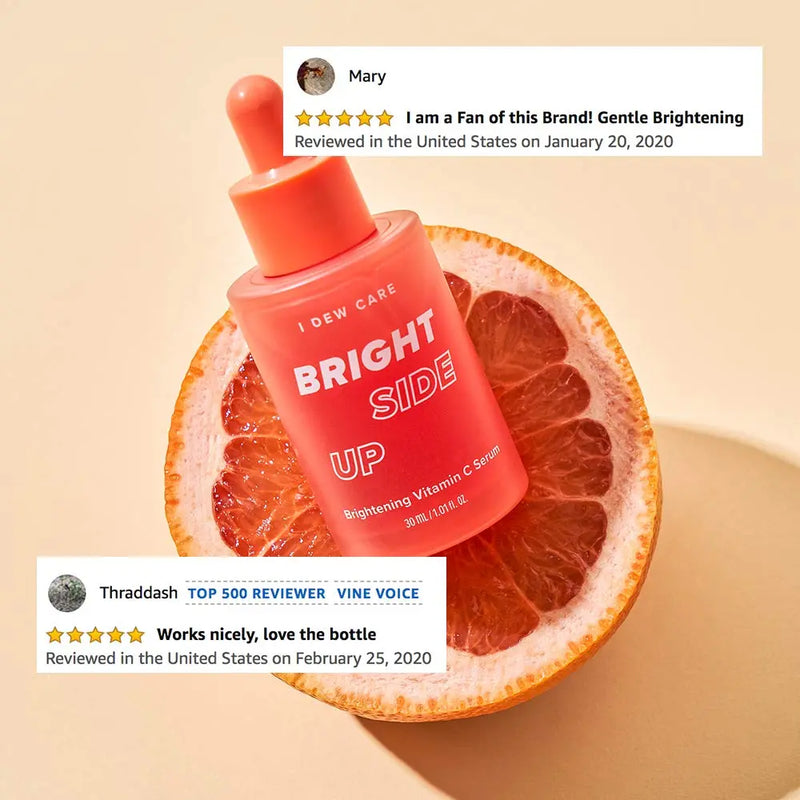 I DEW CARE Bright Side Up Brightening Vitamin C Serum with Niacinamide | Korean Skincare, Anti Aging, Vegan, Cruelty-free, Paraben-free I DEW CARE Store
