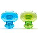 Steripod Clip-On Toothbrush Protector, Clear Blue and Clear Green, 2 Count Steripod