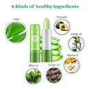 2 Pcs Aloe Vera Color Changing Lipstick,Long Lasting Lip Care Nutritious Plumper Lip Balm Moisturizer Magic Temperature Color Change Lip Gloss Matte Makeup BINGBRUSH