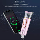 Nano Facial Mister with Skin Analyzer Moisture Tester, FANTEXY Portable Mini Cool Face Mist Steamer with USB, Handy Facial Sprayer for Eyelash Extensions, Face Moisturizing,Hydration Refreshing FANTEXY