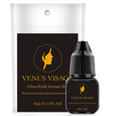 VENUS VISAGE Eyelash Glue for Professional Lash Extensions - Extra Strong Lash Glue 5ml - 1-2 Sec Dry Time & 6-7 Weeks Bonding - Extra Black Lash Adhesive - Latex Free Lash Adhesive(5ml) VENUS VISAGE