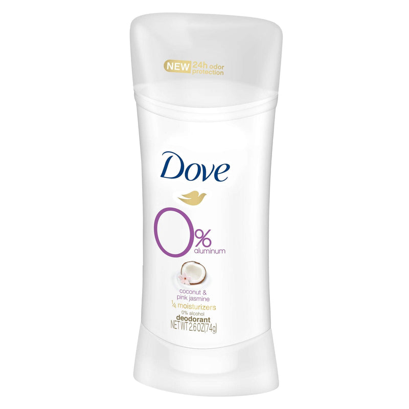 Dove Aluminum Free Deodorant 24-hour Odor Protection Coconut and Pink Jasmine Deodorant for Women 2.6 oz, 3 Count Dove
