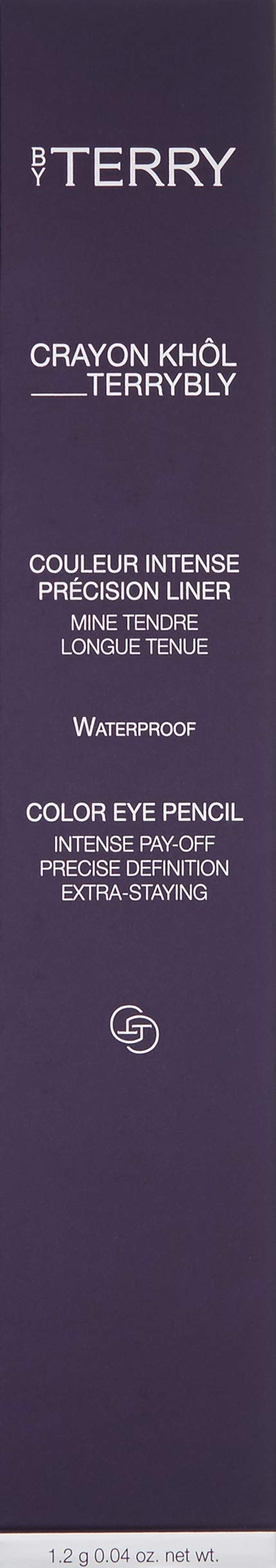 By Terry Crayon Khol Terrybly Waterproof Eyeliner Pencil | Black Print | Highly-Pigmented, Long-lasting | 1.2g (0.04oz) By Terry