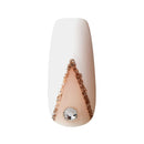 Kiss Gold Finger Luxury Nail Lavishly Handcrafted with 3D Jewels 30 Design Nails / Pink Gel Glue 2ml / Manicure Stick Included (GFL15) KISS