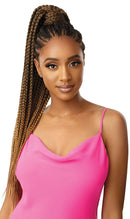 Outre PRETTY QUICK Salon-Quality Ponytail Fabulous Look Long Length Bulk-Free Wrap Around Pony Sleekest Finish Secure Premium Synthetic Fibers Hair Pieces - LARGE BOX BRAID 28" (2T1/30) Outre