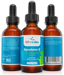 Pure Plant-Based Squalane Oil Boosted with Vitamin E (LARGE 2 oz) - Organic ECOCERT/USDA Certified Squalane Derived from Sugarcane - Best Moisturizer For Face, Body, Skin & Hair - 2 fl oz / 60 ml QRxLabs