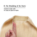 Thick Hidden Invisible Crown Flip on in Human Hair Extension One Piece Secret Miracle Wire in Hairpieces No Clip No Tape in Remy Hair Translucent Fish Line Headband 110g 20''/20inch