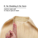 Thick Hidden Invisible Crown Flip on in Human Hair Extension One Piece Secret Miracle Wire in Hairpieces No Clip No Tape in Remy Hair Translucent Fish Line Headband 110g 20''/20inch