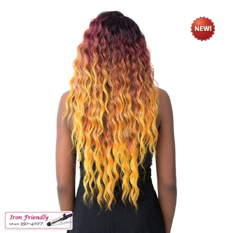 it's a Wig! - V Line Cut and Dressy Long Ripple Wave Ready-To-Go Style with Heat Resistant Synthetic Wig - SUN DANCE (NTT CARAMEL - Natural Two Tone Off Black + Caramel) it's a wig!