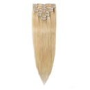 Clip in 100% Remy Human Hair Extensions 8''-24'' Full Head 8pcs 18clips Short Soft Silky Straight for Women Beauty 65g 8" / 8 inch