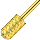 USA Beauticom Pana Brand Professional Large Smooth Round Top Dome Barrel Carbide Bit 3/32" & 1/8" Shank Size (Available Grit: F, M, C, XC, XXC) (F (Fine) 3/32", Gold Color) PANA