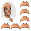 Wig Caps, IKOCO 6 Pcs Nylon Stocking Caps for Wigs Strenchy Wig Caps for Women (Brown) IKOCO Store