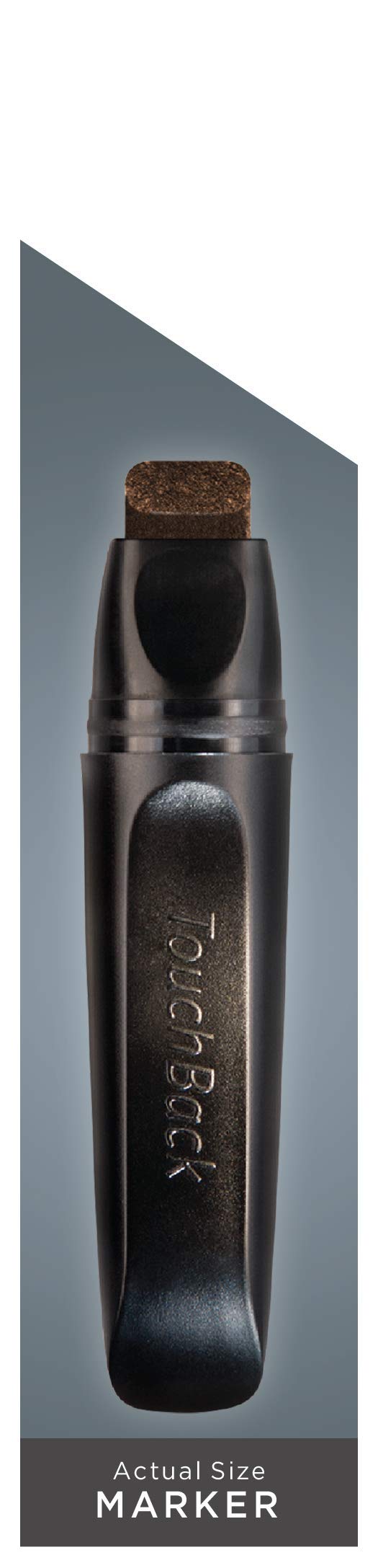 TouchBack PRO Gray Root Touch Up Marker Applicator - Real Hair Color Medium Brown TouchBack