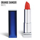 Maybelline New York Color Sensational Orange Lipstick Matte Lipstick, Orange Danger, 0.15 oz, 1 Count Maybelline New York