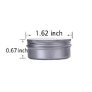 Hulless Aluminum Tin Jar 0.5oz Refillable Containers 15ml, Cosmetic Small tin, Aluminum Screw Lid Round Tin Container Bottle for Candle, Lip Balm, Salve, Eye Shadow, Powder, 24 Pack. Hulless