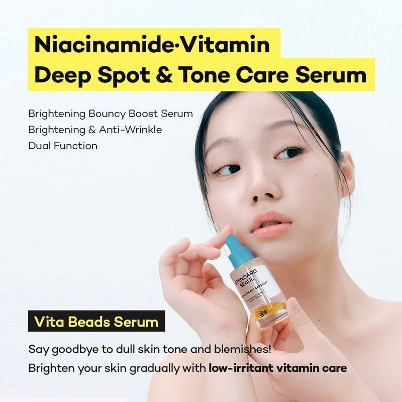 Vitamin C, Niacinamide Serum for Dark Spots, Uneven Tone & Radiance, Korean Glass Skin, Anti-Wrinkle, Collagen Serum, Vitamin Liposome, Moisturizer, Retinol Face Ampoule 30ml Infinity Warehouse