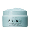 Arencia Fresh Cloud Sea Salt Body & Scalp Scrub (Black) - Gentle Exfoliation for Softer, Refreshed Skin and Scalp, Korean Skin Care Infinity Warehouse
