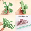 6Pcs 4 Inch Matte Plastic Hair Claw Clips,Large Nonslip Hair Claw Clips Strong Hold Thick Hair for Women and Grils(6 Color Available) LoveU