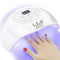 UV LED Nail Lamp, LKE Nail Dryer 72W Gel Nail Polish Curing Lamp UV Nail Lamp LED Nail Lamp for Gel Nail Polish Kit Nail Light Nail Art Accessories White LKE