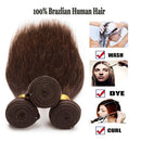 Silky Straight Human Hair Bundle Sew in Brazilian Hair Weft 14 inches Dark Brown 1 Bundle 100g Soft Long Remy Hair Weave Extension for Afro American Black Women