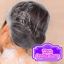 Shower Cap, LEOBRO 100 Pack Clear Plastic Hair Caps, Elastic Bath Caps, Disposable Shower Caps for Women, Home Use, Hair Salon, Hotel, Travel LEOBRO