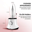 MelodySusie 30000 rpm Professional Nail Drill-Scarlet, High Speed, Low Heat, Low Noise, Low Vibration, Portable Electric Efile Drill with 10 PCS Rainbow Diamond Bits for Acrylics Gel Nails MelodySusie