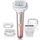 Panasonic, Cordless Shaver Epilator For Women With 5 Attachments Gentle WetDry Hair Removal for Legs Underarms Bikini Face ESEL7AP, White, 1 Count Panasonic
