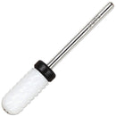Pana (Grit: XC EXTRA COARSE) Professional USA Ceramic White Smooth Top Small Barrel Bit Nail Drill 3/32" Shank Size PANA