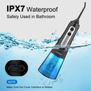 Water Flosser Cordless Teeth Cleaner, Dental Oral Irrigator with DIY Mode, Rechargeable Water Flosser for Braces, Bridges, Implants Care, IPX7 Waterproof with 4 Interchangeable Jet Tips Zerhunt