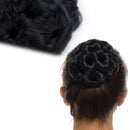 Messy Bun Hair Piece Clip in Bun Scrunchie Jaw Claw Juva Bun Curly Wavy Hair Updo Easy Stretch Big Chignon Short Ponytail Hairpiece for Women Dark Black Benehair Store