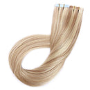 S-noilite Tape in Human Hair Extensions Balayage Tape in Real Human Hair for Women Glue in Seamless Skin Weft Invisible Double Sided Tape Straight 40Pcs 100g 24 Inch (