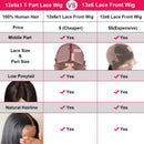 JIETAI T-Part Loose Deep Wave Lace Front Wigs Human Hair for Black Women Wigs 150% Density Lace Front Human Hair Wigs Pre Plucked Bleached Knots with Baby Hair (28inch) JIETAI Store