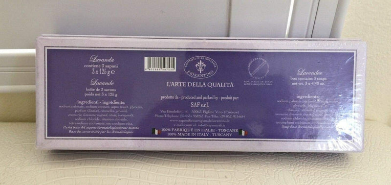 Saponificio Artigianale Fiorentino Italy Soap (Lavender Scented Soap) Saponificio Artigianale Fiorentino