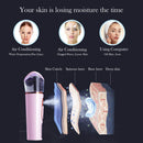 Nano Facial Mister with Skin Analyzer Moisture Tester, FANTEXY Portable Mini Cool Face Mist Steamer with USB, Handy Facial Sprayer for Eyelash Extensions, Face Moisturizing,Hydration Refreshing FANTEXY