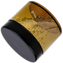 Beauticom 60 Grams/60 ML (2 Oz) Round AMBER Clear Leak Proof Plastic Container Jars with Black Lids for Storage Cosmetic Lotion Scrubs Creams Ointments (3 Pieces Jars + Lids, AMBER) Beauticom