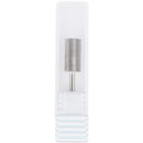 USA PANA Professional 3/32" Shank Size - Crystal Top Small or Large Barrel Carbide Bit - Nail Drill Bit for Dremel Machine (Gold, Silver - 4XC to Extra Fine Grit) (Large Barrel, Extra Fine, Silver) PANA