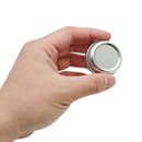 Hulless Aluminum Tin Jar 0.5oz Refillable Containers 15ml, Cosmetic Small tin, Aluminum Screw Lid Round Tin Container Bottle for Candle, Lip Balm, Salve, Eye Shadow, Powder, 24 Pack. Hulless
