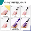 Morovan Professional Natural Nail Prep Dehydrate and Acid-Free Primer, Dehydrator for Acrylic and Gel Nail Polish, Non Acid Primer for UV Gels Fast Dry Superior Bonding Agent Gift Box Set Morovan