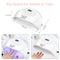 UV LED Nail Lamp, LKE Nail Dryer 72W Gel Nail Polish Curing Lamp UV Nail Lamp LED Nail Lamp for Gel Nail Polish Kit Nail Light Nail Art Accessories White LKE