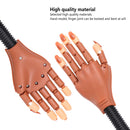 Practice Hand for Acrylic Nails, Adjustable Fake Mannequin Hands for Nails Practice, Flexible Movable Nail Tools Kits Practice Hand with Nail File, Clipper and 100pcs Coffin Nail Tips Deciniee