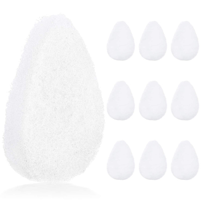 10 Pack Facial Sponge For Daily Deep Cleansing And Regular Exfoliating - Regular Buff Puff Style Exfoliating Pads Perfect Puf For Removing Dead Skin, Dirt & Makeup - Normal to Oily - Made In The USA IMPRESA