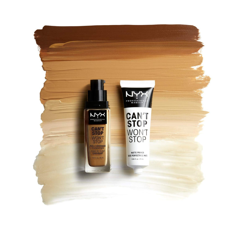 NYX PROFESSIONAL MAKEUP Can't Stop Won't Stop Foundation, 24h Full Coverage Matte Finish - Golden Honey NYX PROFESSIONAL MAKEUP