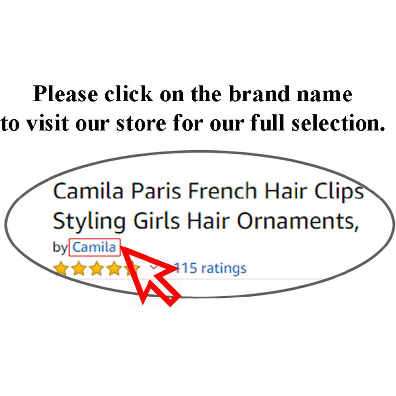 Camila Paris CP1040 5.5 inch French Banana Clip Hair Comb Classic Girls Updo Flexible Ponytail Holder Interlocking Banana Combs, Fashion Durable Styling Hair Accessories for Women, Made in France Camila