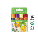 Badger - Classic Lip Balm Green Box, Made with Organic Olive Oil, Beeswax & Rosemary, Natural Lip Balm Variety Pack, Certified Organic, Moisturizing Lip Balm, 2.4 oz each - 4 pack Badger