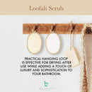 Exfoliating Loofah Sponge Body Scrubber - Pack of 2 Natural Loofah Sponges, Shower Body Exfoliator Scrubbing Pads for Removing Dead Skin Beauty by Earth