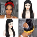 Subella Straight Headband Human Hair Wigs 150% Density Brazilian Virgin Hair Machine Made None Lace Front Wigs Human Hair for Black Women 22inch Subella