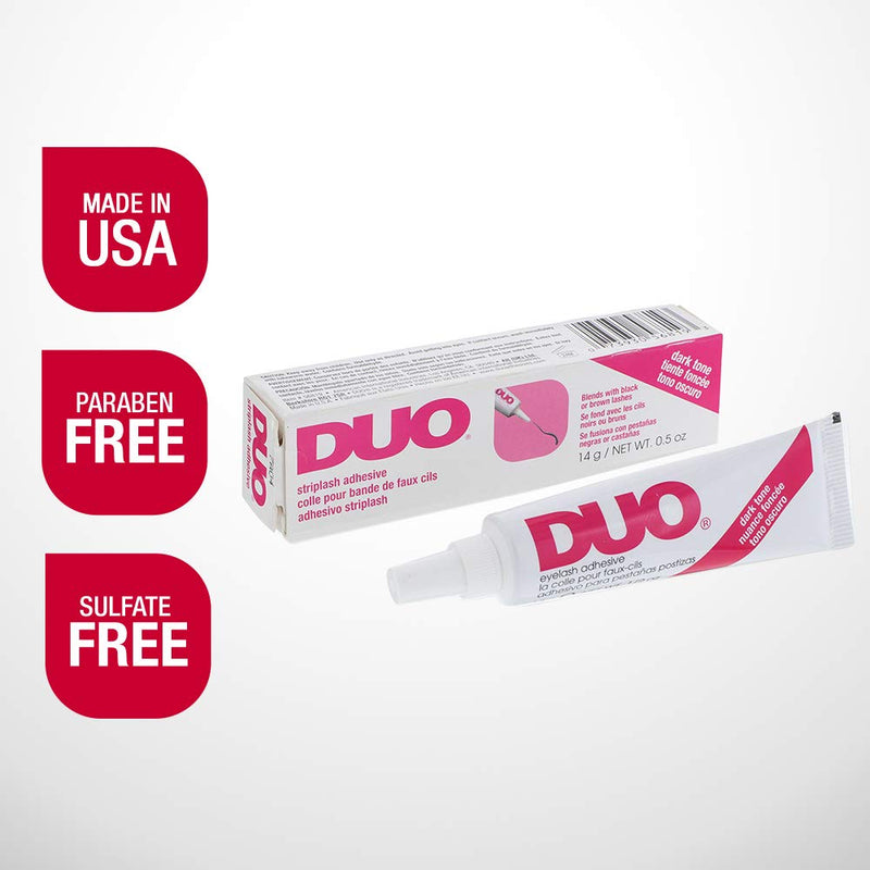 DUO Striplash Adhesive Dark Tone for False Strip Eyelash, 0.5 oz, 1-Pack Duo
